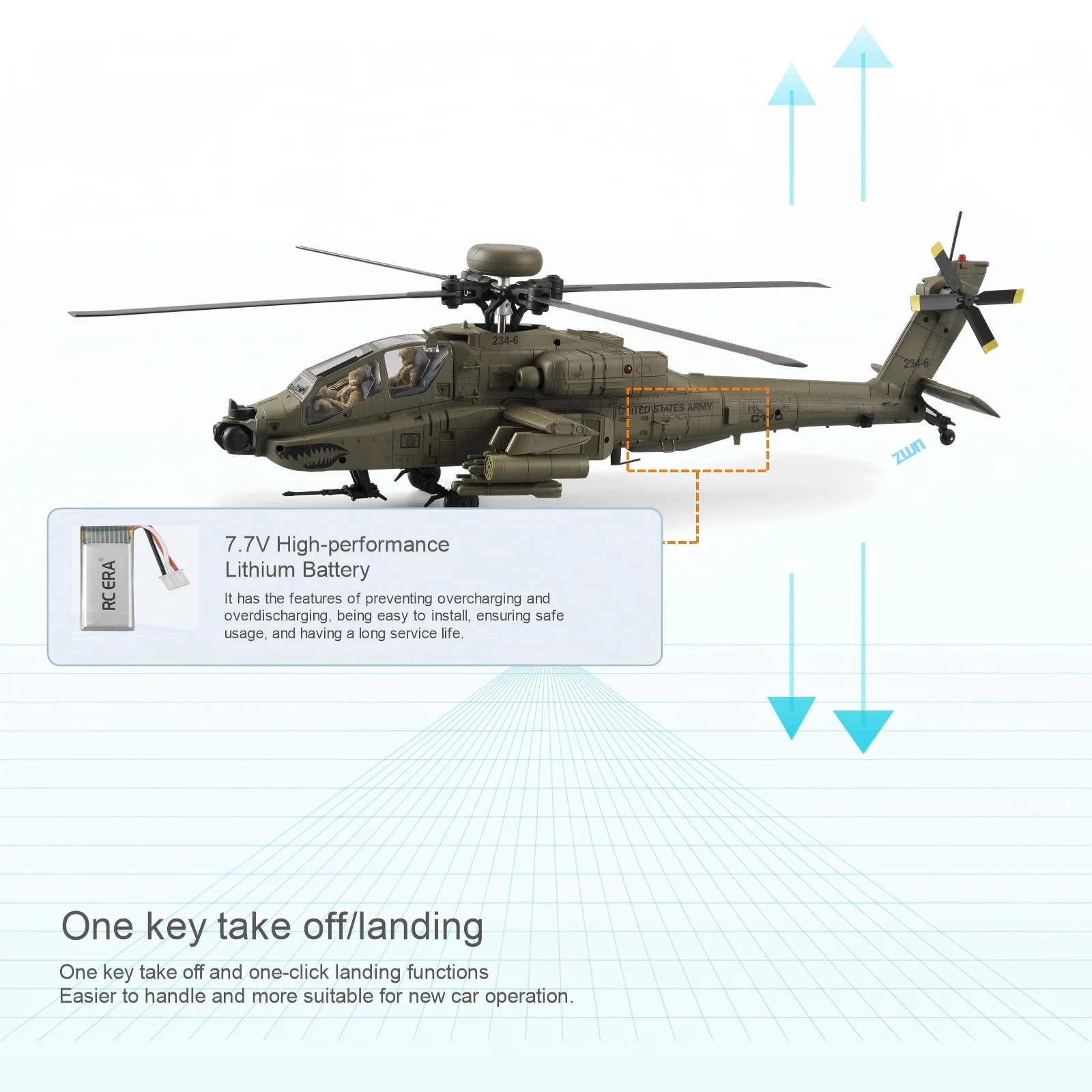 Rc Hobby Experts - Helikopter RC Era C170 Apache Brushless