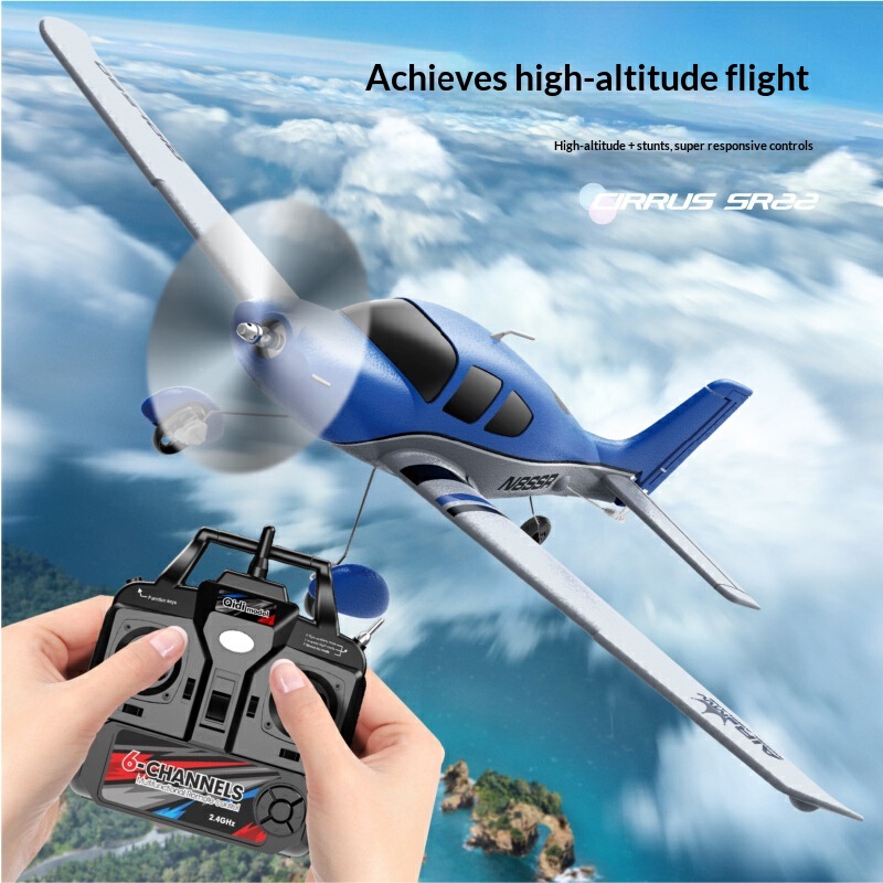 Rc Glider Foam Wing - QIDI580 Cirrus SR22 Zdalnie Sterowany Szybowiec