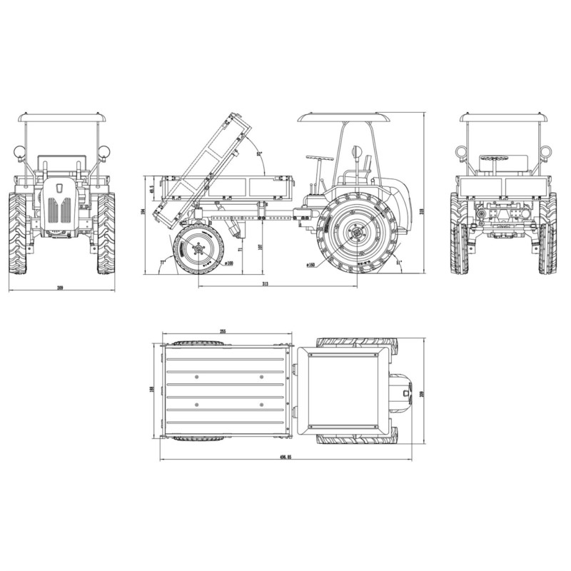 T16 Samochód 4x2 RC Traktor Ro – Rc Hobby Farm recenzja i cena