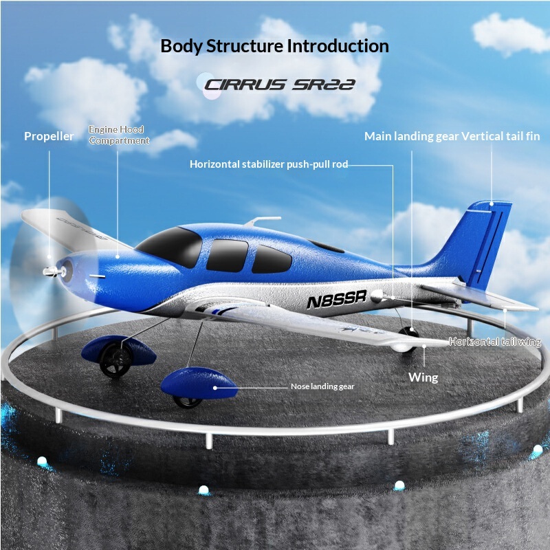 QIDI580 Cirrus SR22 Zdalnie St – Rc Glider Foam Wing recenzja i cena